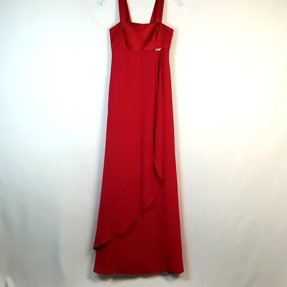 EUC Alfred Angelo Red Evening Gown - Picture 1 of 10